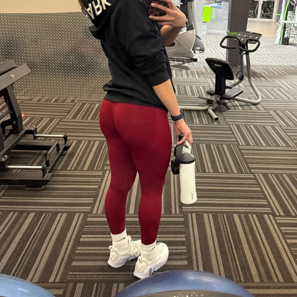 Dfyne crimson red impact leggings size small - Picture 2 of 4